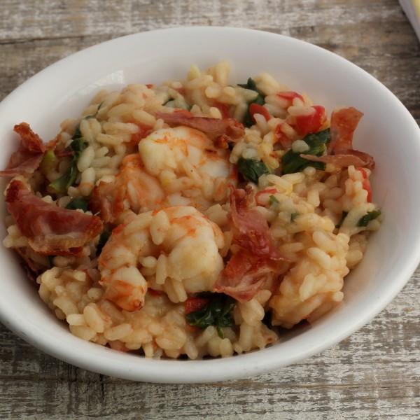 Ramp, Shrimp and Tomato Risotto